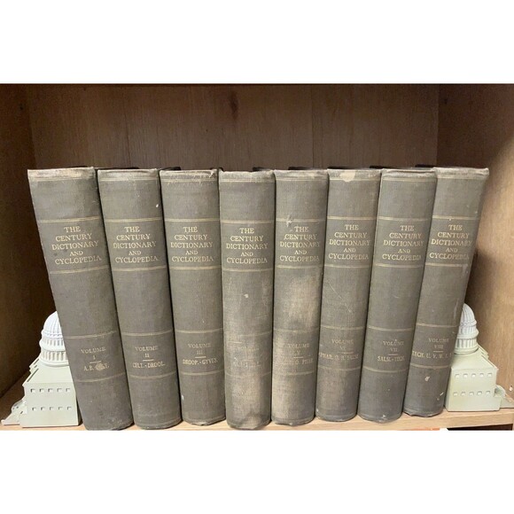 The Century Dictionary And Cyclopedia 1897 RARE Complete Set Vol 1-8 - Picture 5 of 16